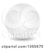Royalty Free Vector Clip Art Illustration Of A 3d Volleyball
