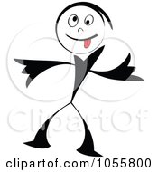 Royalty Free Vector Clip Art Illustration Of A Goofy Person by Andrei Marincas