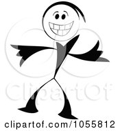 Royalty Free Vector Clip Art Illustration Of A Person Grinning