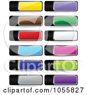 Poster, Art Print Of Digital Collage Of Colorful Web Banner Icons