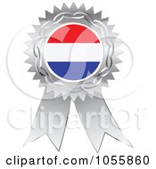 Silver Ribbon Netherlands Flag Medal