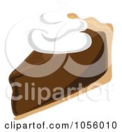 Poster, Art Print Of Slice Of Chocolate Cream Pie Topped With Whipped Cream
