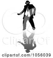 Royalty Free Vector Clip Art Illustration Of A Chubby Man Dancing 3