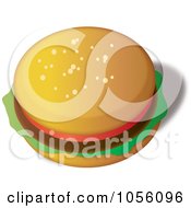 Royalty Free Vector Clip Art Illustration Of A Hamburger