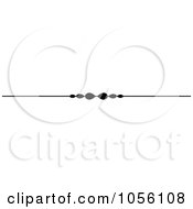 Royalty Free Vector Clip Art Illustration Of A Black And White Page Rule Or Divider Design Element 10