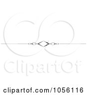 Royalty Free Vector Clip Art Illustration Of A Black And White Page Rule Or Divider Design Element 8