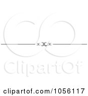 Royalty Free Vector Clip Art Illustration Of A Black And White Page Rule Or Divider Design Element 9