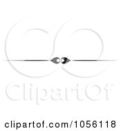 Royalty Free Vector Clip Art Illustration Of A Black And White Page Rule Or Divider Design Element 13