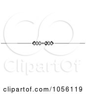Royalty Free Vector Clip Art Illustration Of A Black And White Page Rule Or Divider Design Element 12