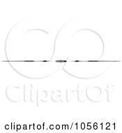 Royalty Free Vector Clip Art Illustration Of A Black And White Page Rule Or Divider Design Element 2