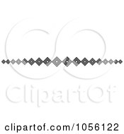 Royalty Free Vector Clip Art Illustration Of A Black And White Page Rule Or Divider Design Element 17