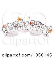 Poster, Art Print Of Group Of Angry Stick People