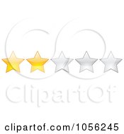 Royalty Free Vector Clip Art Illustration Of A Two Star Rating Border by Andrei Marincas