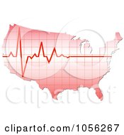 Poster, Art Print Of Heart Beat Over America