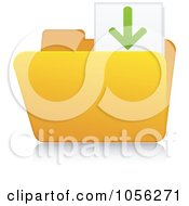 Yellow 3d Download Folder And Reflection