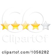 Poster, Art Print Of Four Star Rating Border