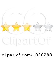 Poster, Art Print Of Three Star Rating Border