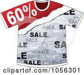 Poster, Art Print Of Sixty Percent Discount On A T Shirt