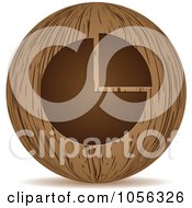 Poster, Art Print Of 3d Wooden Pie Chart Sphere Icon