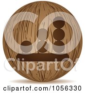 Poster, Art Print Of 3d Wooden Bar Graph Sphere Icon