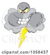 Poster, Art Print Of Evil Lightning Storm Cloud