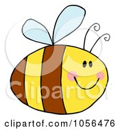 Royalty Free Vector Clip Art Illustration Of A Pudgy Bee