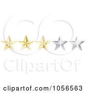 Golden Three Star Rating Border