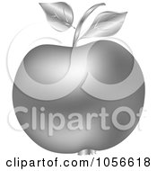 Poster, Art Print Of 3d Silver Apple