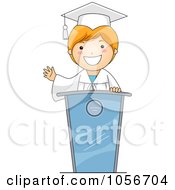 Poster, Art Print Of Graduate Boy Giving A Speech