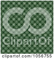 Poster, Art Print Of Green And White Seamless Clover Background Pattern