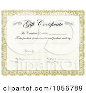 Royalty Free Vector Clip Art Illustration Of A Gift Certificate Design