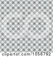 Poster, Art Print Of Brown And Pastel Blue Seamless Clover Background Pattern