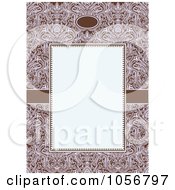 Poster, Art Print Of Ornate Floral And Beige Invitation Or Background - 3