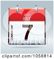 3d Canada Day July 7 2011 Flip Desk Calendar