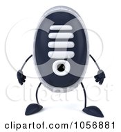 Royalty Free CGI Clip Art Illustration Of A 3d Sneaker Shoe Character Facing Front