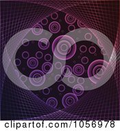Poster, Art Print Of Abstract Purple And Pink Background Of Circles