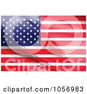 Poster, Art Print Of American Flag Made Of Dots