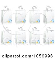 Royalty Free Vector Clip Art Illustration Of A Digital Collage Of Retail Shopping Bags by Andrei Marincas