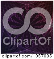 Royalty Free Vector Clip Art Illustration Of An Abstract Purple And Pink Vortex Of Bubbles
