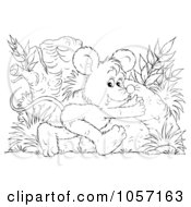 Poster, Art Print Of Coloring Page Outline Of A Mouse