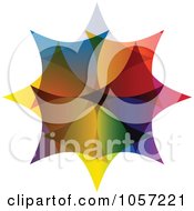 Poster, Art Print Of Colorful Star Shaped Design