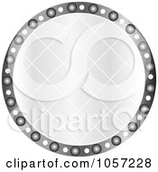 Royalty Free Vector Clip Art Illustration Of A Sparkly Silver Circle by Andrei Marincas
