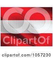 Royalty Free Vector Clip Art Illustration Of An Austrian Flag Of Dots by Andrei Marincas