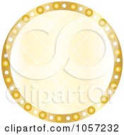Poster, Art Print Of Sparkly Golden Circle
