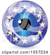 Poster, Art Print Of 3d European Eye World Globe