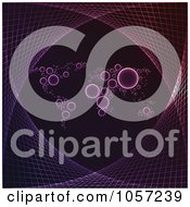 Poster, Art Print Of Background Of A Purple Map And Mesh