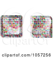 Royalty Free Vector Clip Art Illustration Of A Digital Collage Of National Flag Buttons
