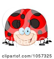 Royalty Free Vector Clip Art Illustration Of A Happy Ladybug by Hit Toon