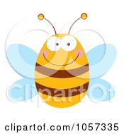 Royalty-Free Vector Clip Art Illustration of a Smiling Bee by Hit Toon #COLLC1057335-0037