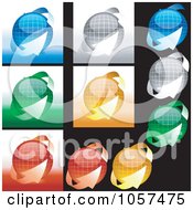 Poster, Art Print Of Digital Collage Of Spheres And Arrows